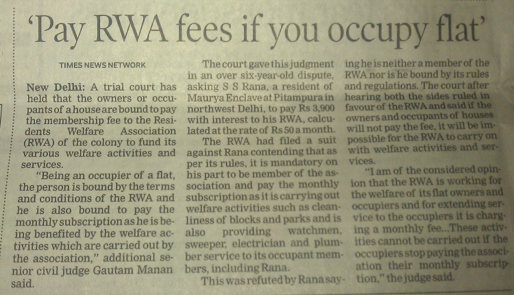 RWA fees no longer a matter of choice